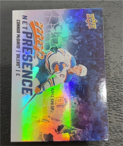 2024-25 Upper Deck MVP Net Presence #NP Connor McDavid — front