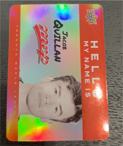 2025-26 Upper Deck MVP #HNI-11 Jacob Quillan — front