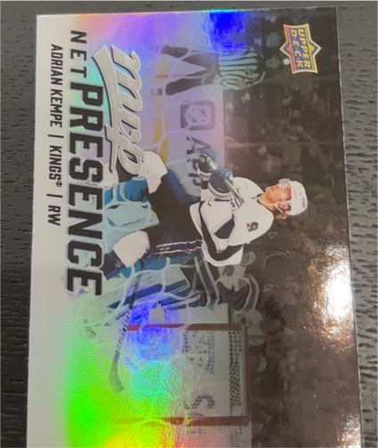 2025-26 Upper Deck MVP Net Presence #NP-1 Adrian Kempe — front