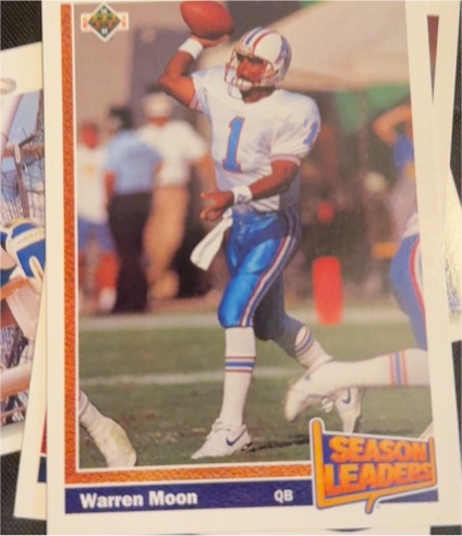 1991 Upper Deck #403 Warren Moon Houston Oilers — front