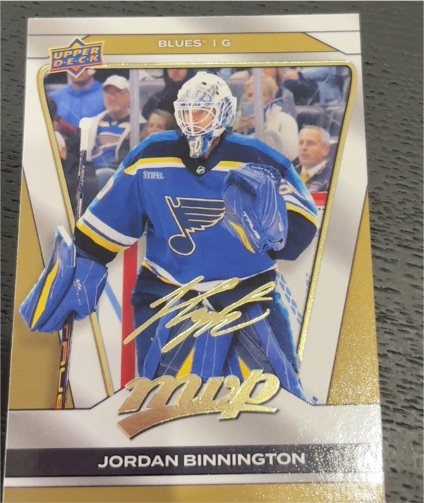 2025-26 Upper Deck MVP #180 Jordan Binnington — front