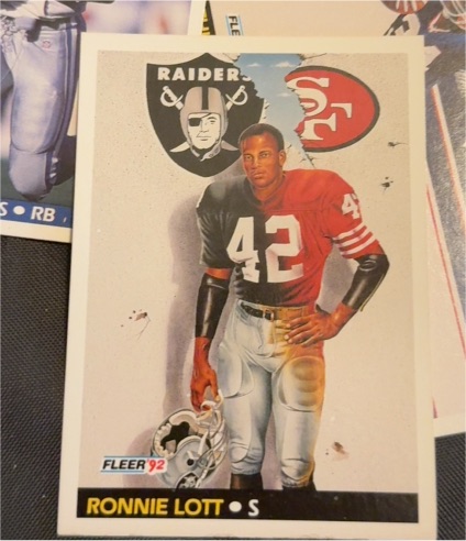 1992 Fleer #472 Ronnie Lott — front
