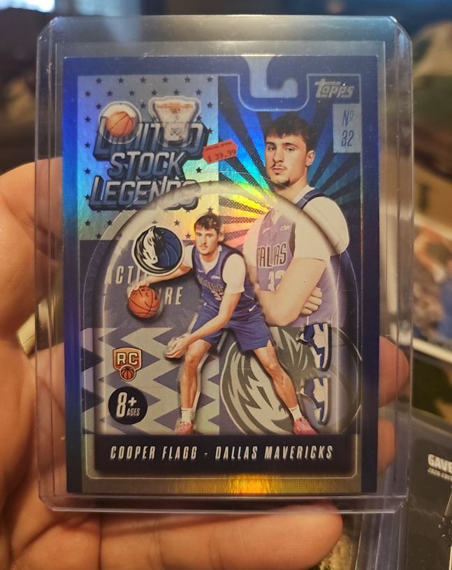 2025 Topps Limited Stock Legends #32 Cooper Flagg — front