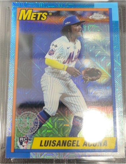 2025 Topps Chrome #T90C-128 Luisangel Acuna — front