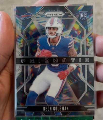2024 Panini Prizm #15 Keon Coleman Prizmatic — front