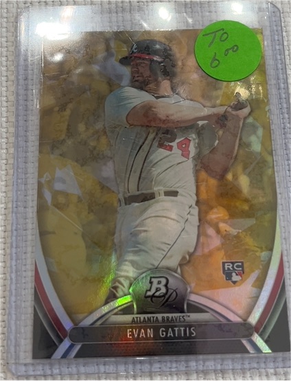 2013 Bowman Platinum #12 Evan Gattis — front
