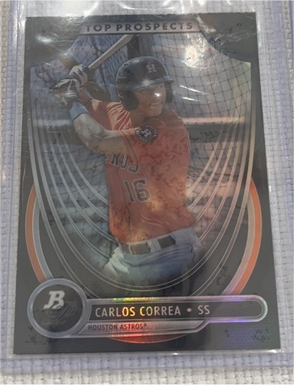 2013 Bowman Platinum #TP-CC Carlos Correa — front