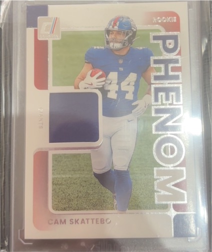 2025 Panini Donruss Rookie Phenom Jerseys #RPJ-CSO Cam Skattebo — front