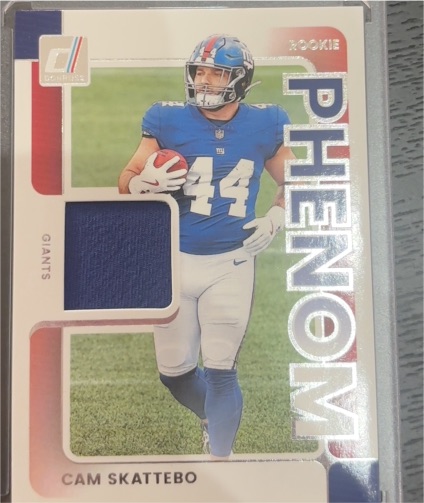 2025 Panini Donruss #RPJ-CSO Cam Skattebo Rookie Phenom Jerseys — front