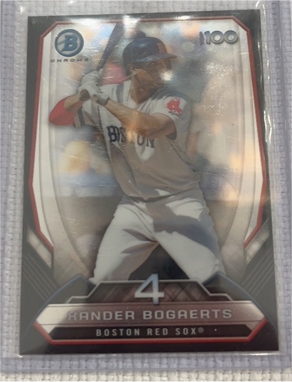2014 Bowman Chrome Top 100 Prospects #BTP-4 Xander Bogaerts — front