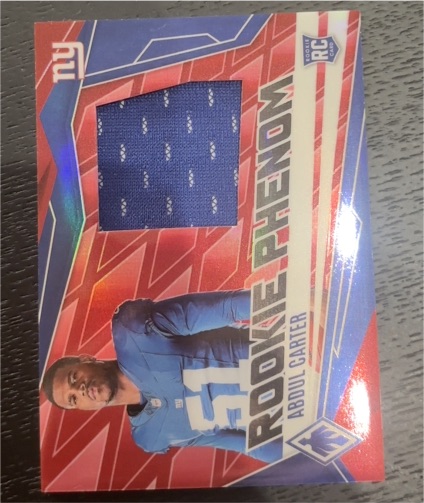 2025 Panini Phoenix #PJY-AC Abdul Carter Rookie Phenom Jersey — front