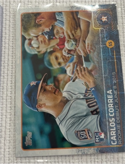 2015 Topps Update #US251 Carlos Correa — front