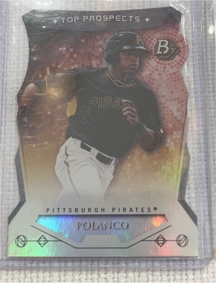 2014 Bowman Platinum Top Prospects Die-Cut #TP-GP Gregory Polanco — front