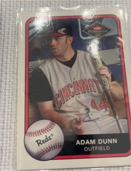 2001 Fleer Platinum #398 Adam Dunn — front