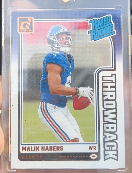 2024 Donruss #48 Rated Rookie Throwback Malik Nabers — front