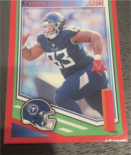2025 Panini Score #91 T'Vondre Sweat — front