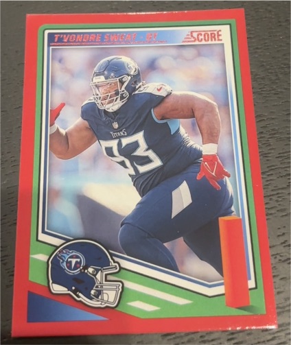 2025 Panini Score #91 T'Vondre Sweat — front