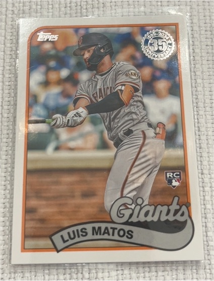 2024 Topps Series 1 1989 35th Anniversary #89B-24 Luis Matos — front