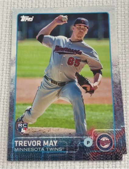 2015 Topps #55 Trevor May — front