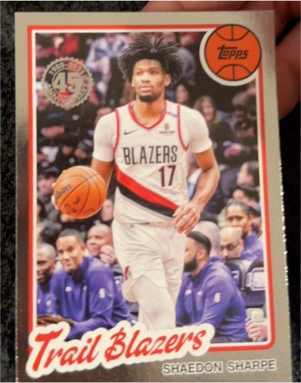 2025-26 Topps #80BK-35 Shaedon Sharpe — front