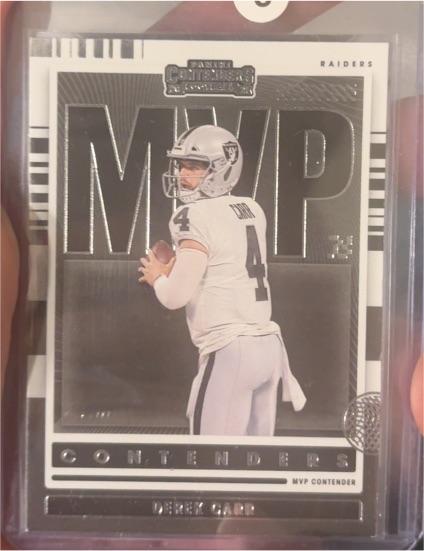 2021 Panini Contenders #MVP-DCA Derek Carr — front