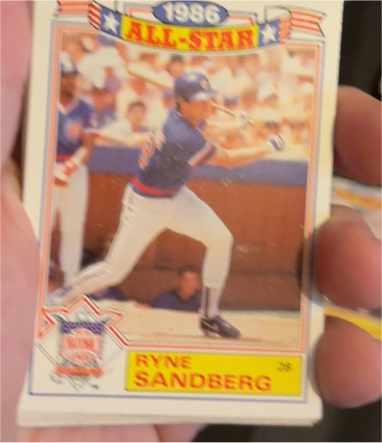 1987 Topps #3 Ryne Sandberg 1986 All-Star — front