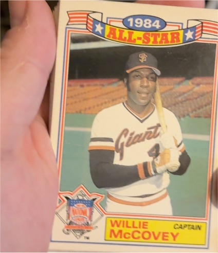 1985 Topps #11 Willie McCovey — front
