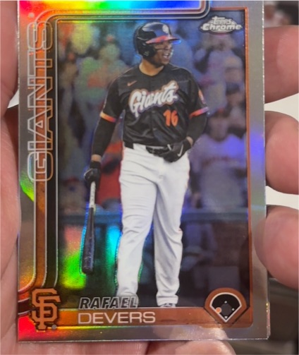 2025 Topps Chrome Update #USC105 Rafael Devers — front