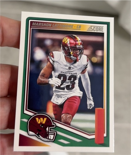 2025 Panini Score #165 Marshon Lattimore — front
