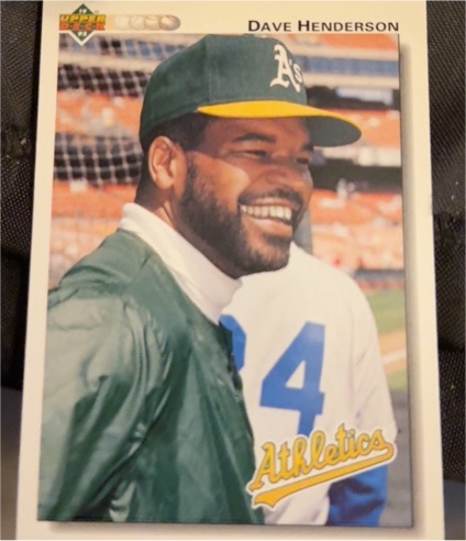 1992 Upper Deck #172 Dave Henderson — front