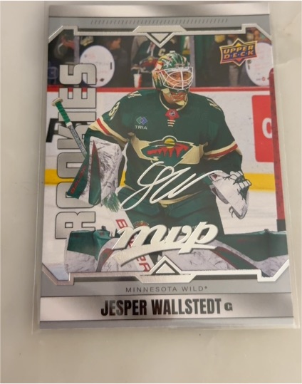 2024-25 Upper Deck MVP #237 Jesper Wallstedt — front