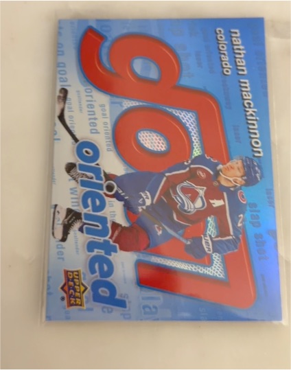 2025-26 Upper Deck Series 1 Goal Oriented #GO-7 Nathan Mackinnon — front