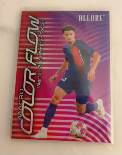 2025 Upper Deck Allure SE #CF8-21 Warren Zaire-Emery Macro Color Flow — front