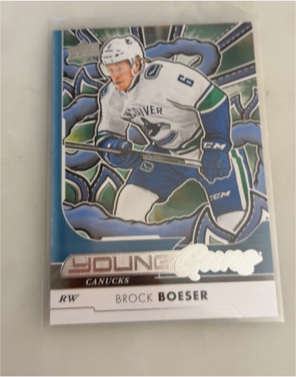 2024-25 Upper Deck Series 2 Young Guns Renewed #247 Brock Boeser — front
