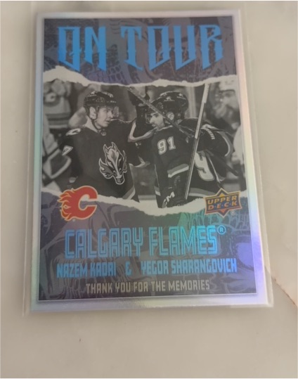 2024-25 Upper Deck Series 2 #OT-20 Nazem Kadri & Yegor Sharangovich On Tour — front