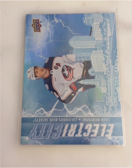 2024-25 Upper Deck #EC-1 Zach Werenski Electricity Columbus Blue Jackets — front