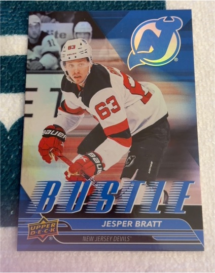 2025-26 Upper Deck Series 1 #B-14 Jesper Bratt Bustle — front