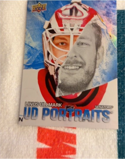 2025-26 Upper Deck Series 1 UD Portraits #P-23 Linus Ullmark — front