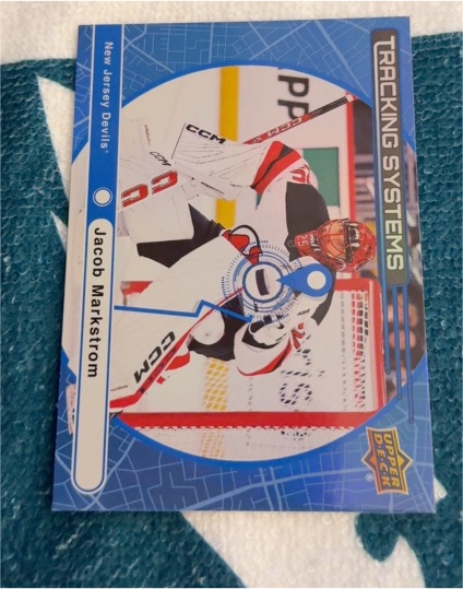 2025-26 Upper Deck #TS-3 Jacob Markstrom Tracking Systems — front
