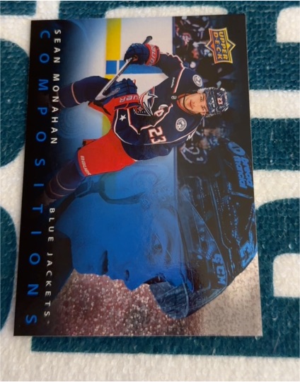 2025-26 Upper Deck Series 1 #CMP-3 Sean Monahan Compositions Blue Jackets — front