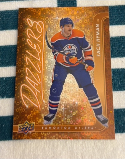 2024-25 Upper Deck Series 2 #DZ-52 Zach Hyman Orange Dazzlers — front