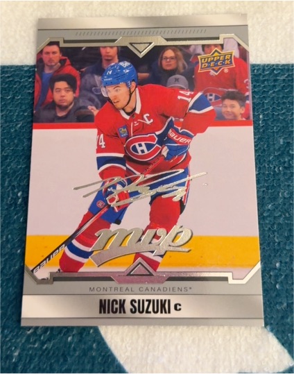 2024-25 Upper Deck MVP Silver Script #14 Nick Suzuki — front