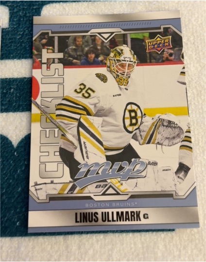 2024-25 Upper Deck MVP #100 Linus Ullmark — front