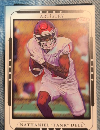 2023 Sage Artistry #99 Nathaniel "Tank" Dell — front