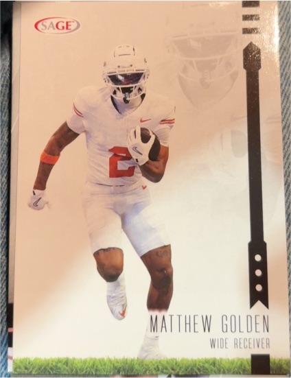 2024 Sage #121 Matthew Golden — front