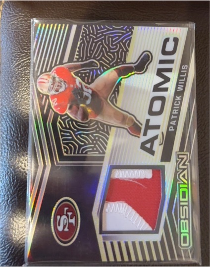 2021 Panini Obsidian Atomic Material #AM-PW Patrick Willis — front