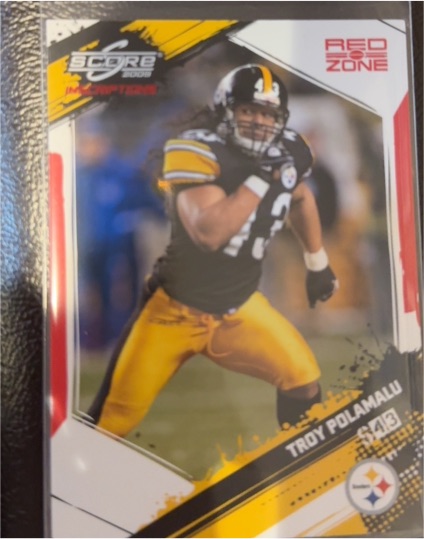 2009 Score Inscriptions #143 Troy Polamalu — front