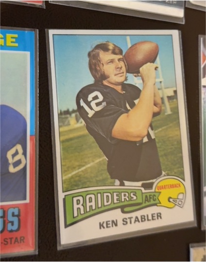 1975 Topps #380 Ken Stabler — front