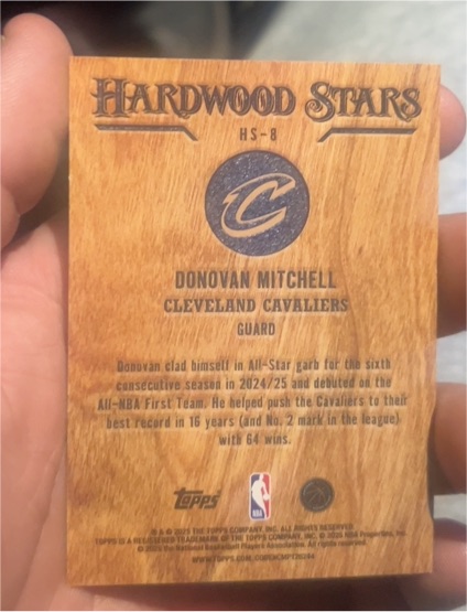 2024 Topps Hardwood Stars HS-8 Donovan Mitchell — front