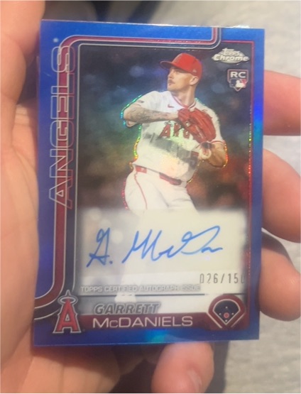 2025 Topps Chrome Update #026 Garrett McDaniels — front